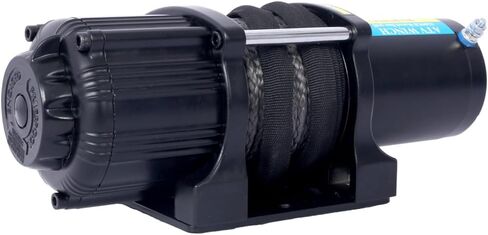 3500 lb ATV/UTV Electric Winch,12V Waterproof Winch Synthetic Rope Trailer Electric Winch with Wired Remote and Wireless Remote for ATV/UTV Towing, Boat, Off-Road (3500 lbs) in Kuwait