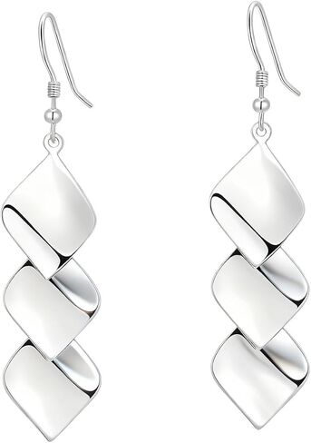 Pearl Teardrop 925 Sterling Silver Dangle Earrings For Women's Sparkle Fashionable High End Earrings in Saudi Arabia