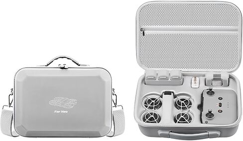 Carrying Case for DJI Neo, Portable Shoulder Bag Trave case for DJI Neo Drone, Fly More Combo, RC N3/N2 Remote Controller, battery,charger plug and Accessories (PU Leather Case Only) in Saudi Arabia