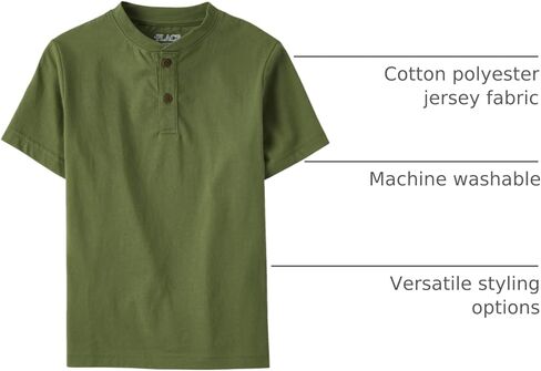 The Children's Place Boys' Short Sleeve Fashion Shirt, Green Camo, Small (5/6),boys,Short SleeveCrewneck T-Shirt,Camo Green,5-6 in Saudi Arabia