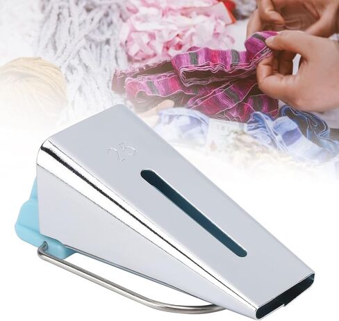 2PCS Bias Tape Maker, Fold Bias Tape Binding Tool for Quilting Binding Tool for Quilting Sewing Machine ﻿ (25mm Sky Blue) in Saudi Arabia