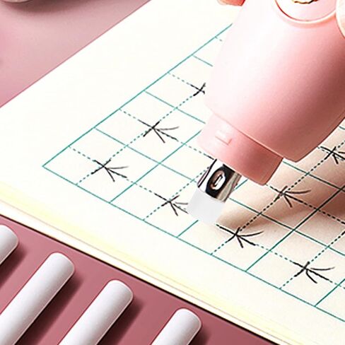 VILLCASE 70Pcs Electric Eraser Replacement Cores Convenient Refills for Art Drawing Sketching with Anti-wear Material Suitable for Students and Artists in Saudi Arabia