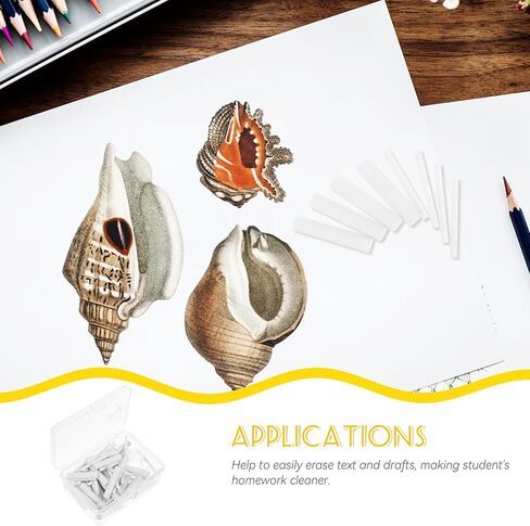 VILLCASE 70Pcs Electric Eraser Replacement Cores Convenient Refills for Art Drawing Sketching with Anti-wear Material Suitable for Students and Artists in Saudi Arabia