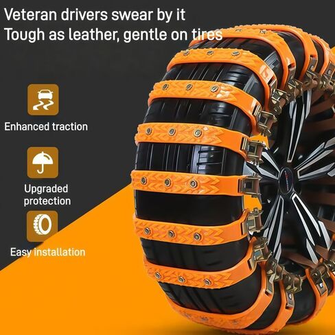 Car Snow Tire Chains for Ducati Multistrada 1200 2010-2019,Portable Non-Slip Tyre Emergency Straps,Adjustable Anti Skid Tire Chains,Reusable Anti Snow Chains,Automotive,Twenty Chains in Saudi Arabia