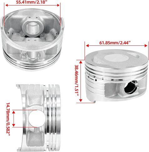 180cc طقم اسطواني 62 مللي متر مجموعة تتحمل كبيرة تناسب GY6 125cc 150cc 1P52QMI 1P57QMJ محرك سكوتر الدراجة ATV رباعية in Kuwait