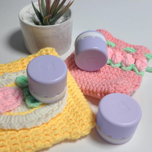 BEN YEDD شمع العسل القابل للدوران، شمع العسل فوق الخط، شمع الخياطة، الشمع الطبيعي مع علبة بلاستيكية، شمع صلب عالي الاستخدام (أرجواني) in Kuwait