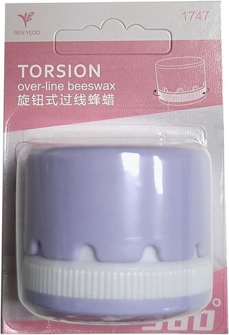 BEN YEDD شمع العسل القابل للدوران، شمع العسل فوق الخط، شمع الخياطة، الشمع الطبيعي مع علبة بلاستيكية، شمع صلب عالي الاستخدام (أرجواني) in Kuwait