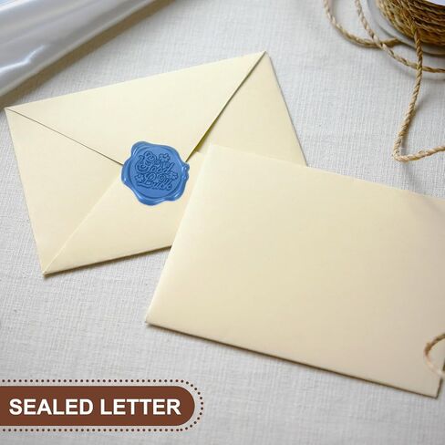 24 قطعة من ملصقات ختم الشمع من uxcell، ملصقات ختم مغلف ذاتية اللصق مع نمط الحظ الجيد لدعوات حفلات الزفاف، مغلف، تغليف الهدايا، أخضر in Kuwait