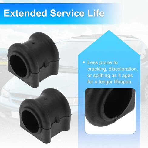 No.K7384 Front Left Front Right Stabilizer Sway Bar Bushing Kit for DODGE DURANGO 2000-2002 Rubber Suspension Kit Black 2 Pcs in Saudi Arabia