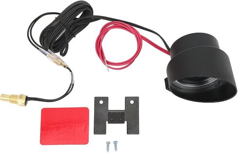 Yosoo Health Gear Digital Water Temperature Gauge LED Voltmeter, Round Water Coolant Temperature Gauge Kit DC 9V36V Water Temp Gauge for Car Motorcycle ATV in Saudi Arabia