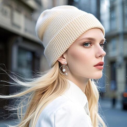 Classic Ribbed Knit Beanie Hats for Men and Women - Soft Warm Winter Caps, Multi-Color Casual Skull Caps for Cold Weather in Saudi Arabia