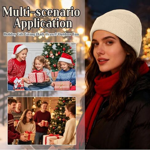 Classic Ribbed Knit Beanie Hats for Men and Women - Soft Warm Winter Caps, Multi-Color Casual Skull Caps for Cold Weather in Saudi Arabia