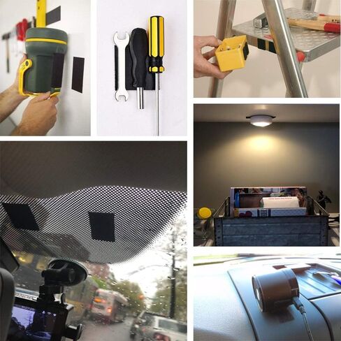4x2 Inch 12Sets Strips with Adhesive Hook and Loop Tape Sticky Back in Saudi Arabia