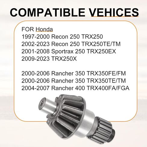 ترس ترس المحرك النهائي لهوندا ريكون 250 TRX250 TE TM TRX250EX TRX250X Rancher 350 Rancher 400 41421-HN5-670 in Saudi Arabia