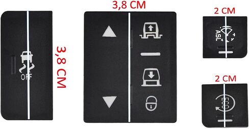 for Land Rover Range Sport 2014-2017 ECO MOD ASL Raise Lover Center Console Button Knob Trim 4pcs in Saudi Arabia