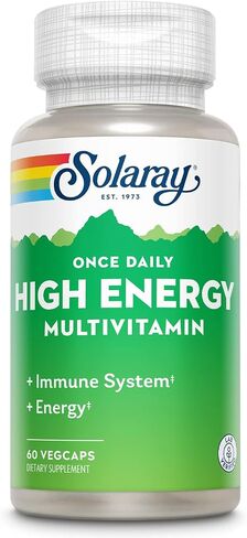 Solaray Once Daily Woman Multivitamin with Iron, Women’s Multivitamin with Hair, Skin & Nails Blend, Enzyme Blend & Whole Food Base, Healthy Energy, Immune & Digestion Support, 90 Servings, 90 VegCaps in Saudi Arabia