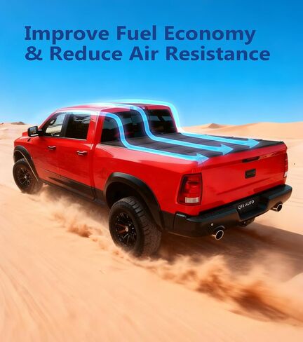 استبدال غطاء الوجه الصلب رباعي الطي PM Auto لسرير 2024 Ford F-150 Lightning مقاس 5'7 بوصات (67 بوصة) in Saudi Arabia