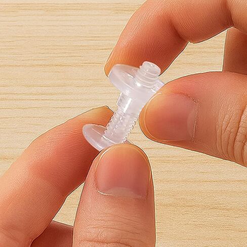 20 Sets 8mm Chicago Screws Plastic Screw Binding Post Rivets for Leather Belt Scrapbook Photo Albums Clear in Saudi Arabia
