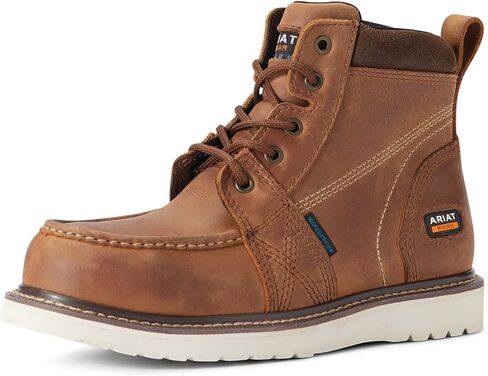 ARIAT Women's Rebar Wedge Moc Toe Waterproof Work Boot Western in Saudi Arabia