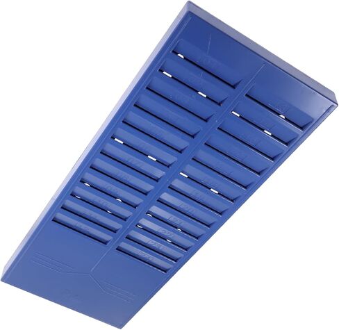 Wall-Mounted Attendance Card Rack Retractable Cards Storage Organizer with Slots Heavy-Duty Pocket Holder for Office School Warehouse Label Display Random Color in Saudi Arabia