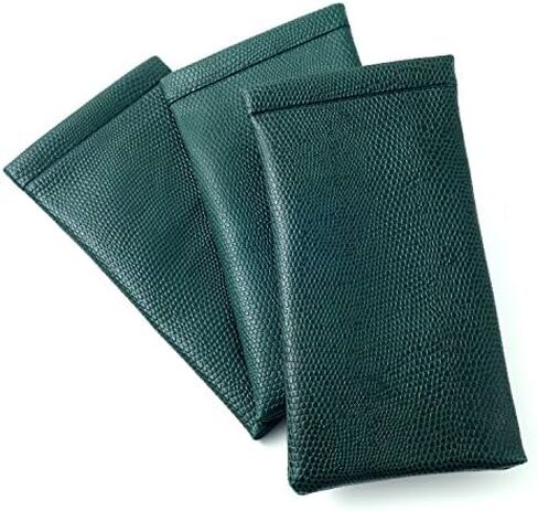 كالابريا لينة ضغط الربيع حافظة نظارة جلد الثعبان بولي Leather جلد الرجال نظارات نسائية الحقيبة المفاجئة إغلاق حقيبة النظارات الشمسية كم in Saudi Arabia