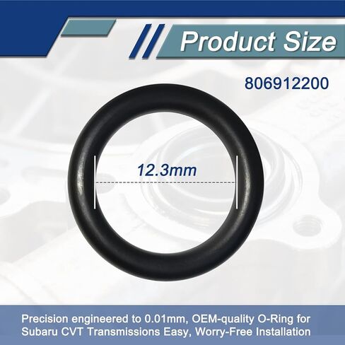 806912200 O-Ring (12.3X2.4mm) - CVT Transmission Control Valve Seal Compatible with Subaru Crosstrek Impreza Forester Legacy Outback XV Crosstrek 806912200 2Pack in Saudi Arabia