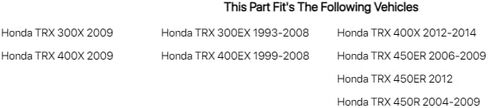 TUSK Billet Aluminum Engine Plug Kit Red for Honda TRX 400EX 1999-2008 in Saudi Arabia