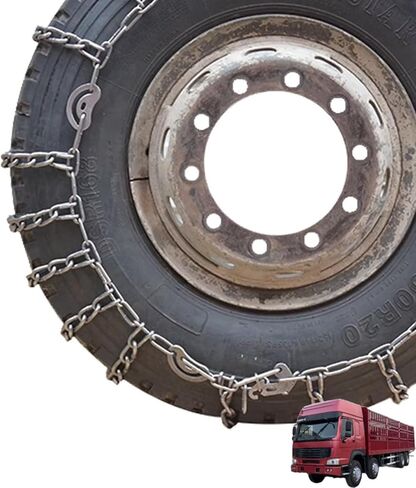 9mm Set of 2 Heavy Duty Snow Chains for Suvs and Cars Skid Traction Chains High Strength Manganese Emergency Use for Tire Reliable in Icy road 6.00-14 2pcs 315/80R22.5 in Saudi Arabia