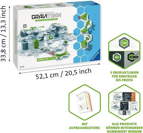 Ravensburger - GraviTrax - Speed Starter Set (185 Pieces) - Marble Run - Creative Construction Toy - Build-Your-Own Marble Track - Ages 8 and Up in Saudi Arabia