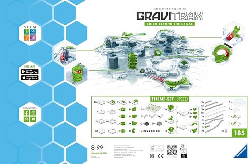 Ravensburger - GraviTrax - Speed Starter Set (185 Pieces) - Marble Run - Creative Construction Toy - Build-Your-Own Marble Track - Ages 8 and Up in Saudi Arabia