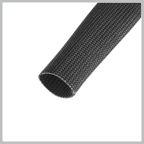 Fiberglass Heat Wire Shield Sleeve Heat High Temp Shield Adjustable Heat Shield 3.2ft 10mm 3/8" Black for Car Wire Protection Replacement Car Parts in Saudi Arabia