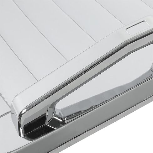 KUAFU Hood Vent Compatible with 2006-2010 Hummer H3 H3T Hood Louver Hood Deck w/Handles Silver Air Vent Grille Chrome Moulding Trim in Saudi Arabia
