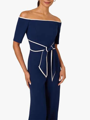 Adrianna Papell womens Knit Crepe Tie Jumpsuit in Kuwait