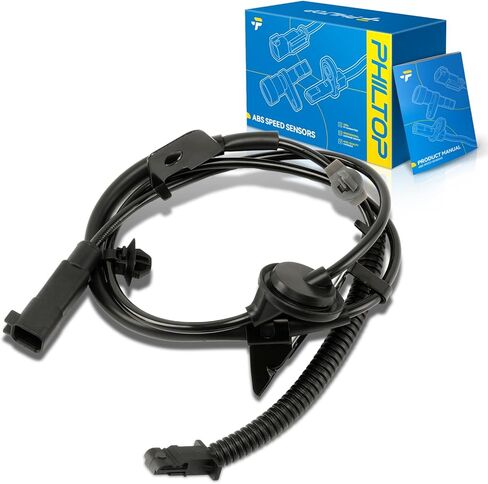 PHILTOP 970011 Front Side ABS Wheel Speed Sensor Compatible with Silverado 1500, Sierra 1500, Tahoe, Silverado 3500, Suburban 1500, Avalanche 1500, H2, Sierra 2500 HD, Silverado 2500 and 2500 HD in Saudi Arabia