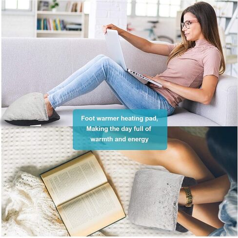 Electric Foot Warmer,Cold Feet Warmers for Home and Office Under Table Desk, Fast Heating Technology with 3 Temperature Setting for Heat Therapy & Relief,Gifts for Men/Women in Kuwait