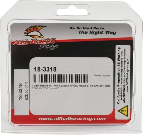 All Balls 18-3318 Caliper Rebuild kit Compatible With/Replacement For Kawasaki KFX250 Mojave 1987-2004, KXF250 Tecate 1987-1988, KXT250 Tecate 1987 in Saudi Arabia