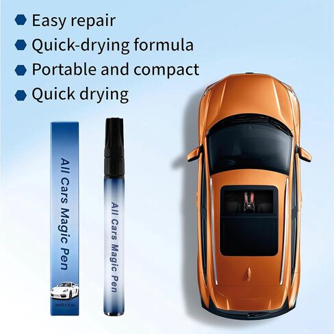 قلم إزالة خدوش جميع السيارات - طقم إصلاح خدوش طلاء السيارة، قلم لمس مقاوم للماء لإزالة الخدوش السريعة في السيارة، عصا إصلاح أثناء التنقل لجميع ألوان المركبات (قطعتان) in Kuwait