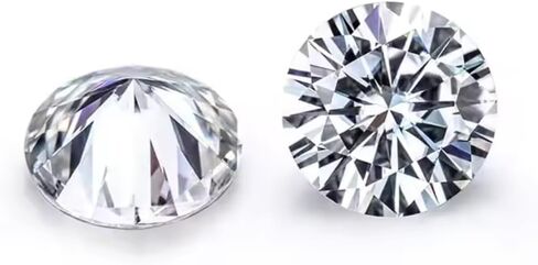 1.50 CT Natural White Diamond Round Cut, 6mm,2pcs,VVS1 D Grade Certified D05 in Saudi Arabia