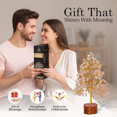 FASHIONZAADI Amethyst Crystal Tree - Amethyst Crystals - Tree of Life Decor - Amethyst Gift - Home Goods Decor - Feng Shui Money Tree - Artificial Bonsai Tree in Kuwait