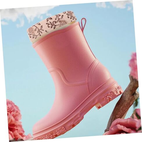 Tofficu 1Pair Insulated Boot Liners for Women Mid Calf Rain Boot Covers Thickened and Fleeced for Optimal Warmth Cold Weather for Outdoor Activities in Saudi Arabia