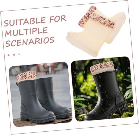 Tofficu 1Pair Insulated Boot Liners for Women Mid Calf Rain Boot Covers Thickened and Fleeced for Optimal Warmth Cold Weather for Outdoor Activities in Saudi Arabia