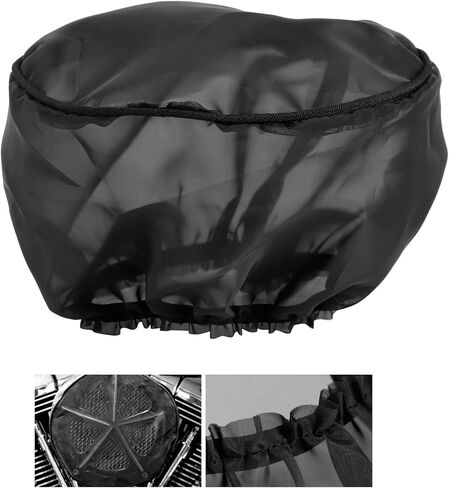 Motorcycle Cover Rain Sock Wrap Air Cleaner for Touring, Net Material Black Color in Saudi Arabia