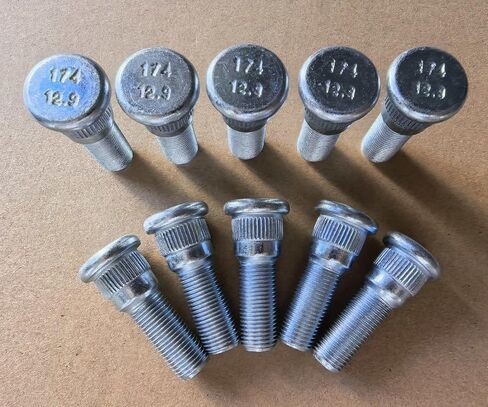 10PCS Bolts 610-174 Rear 1/2-20 Serrated Wheel Stud 0.668 in. Knurl, 1.75 in. Length Replacement for Dodge Dakota 1998-2004, Durango 1998-2003, Jeep Liberty 2003-2007 in Saudi Arabia