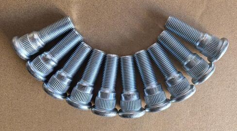 10PCS Bolts 610-174 Rear 1/2-20 Serrated Wheel Stud 0.668 in. Knurl, 1.75 in. Length Replacement for Dodge Dakota 1998-2004, Durango 1998-2003, Jeep Liberty 2003-2007 in Saudi Arabia