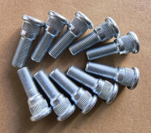 10PCS Bolts 610-174 Rear 1/2-20 Serrated Wheel Stud 0.668 in. Knurl, 1.75 in. Length Replacement for Dodge Dakota 1998-2004, Durango 1998-2003, Jeep Liberty 2003-2007 in Saudi Arabia