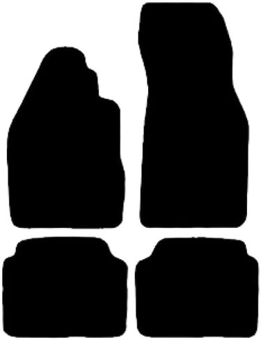Avery Automats 4 Piece Set Custom Carpeted Floor Mats Compatible with 1968-1979 Volkswagen Super Beetle (Black) Made in The USA in Saudi Arabia