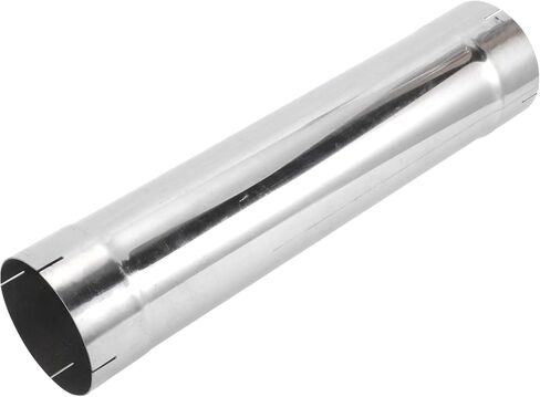 Motoforti 4.5" OD 18inch Length Straight Exhaust Pipe Tube T316 Stainless Steel Car Tubing Piping Surface Polishing Silver Tone in Saudi Arabia