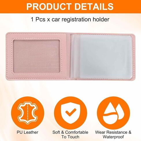 HARFINGTON Car Registration and Insurance Holder PU Leather Vehicle Glove Box Organizer Storage Accessories Car ID Holder with 8 Pockets for License ID Card Bank Card Documents, Brown in Saudi Arabia