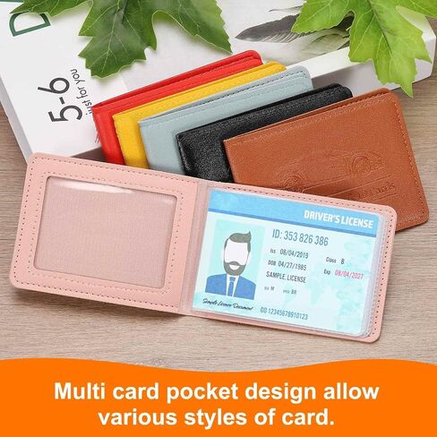 HARFINGTON Car Registration and Insurance Holder PU Leather Vehicle Glove Box Organizer Storage Accessories Car ID Holder with 8 Pockets for License ID Card Bank Card Documents, Brown in Saudi Arabia