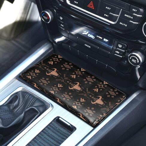 حامل بطاقات تسجيل السيارة والتأمين، صندوق قفازات جلدي لتنظيم محفظة إكسسوارات للرجال والنساء، حافظة للبطاقات، رخصة قيادة المستندات الأساسية، قلعة الخفاش القوطي باللون الأسود in Kuwait